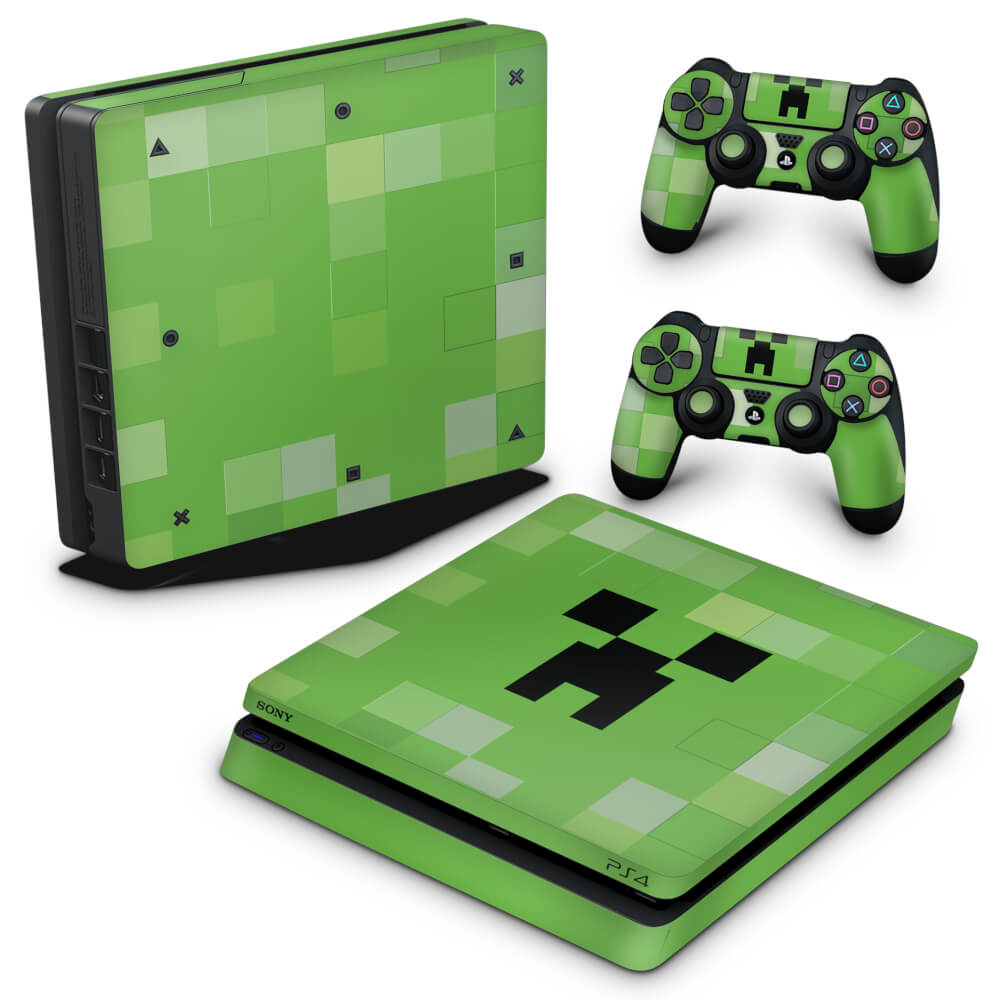 Skin Anti-Rage PS4 Slim - Creeper Minecraft