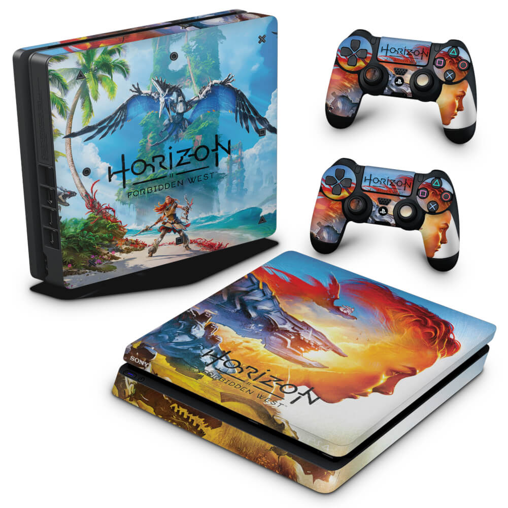 Skin Anti-Rage PS4 Slim - Horizon Forbidden West