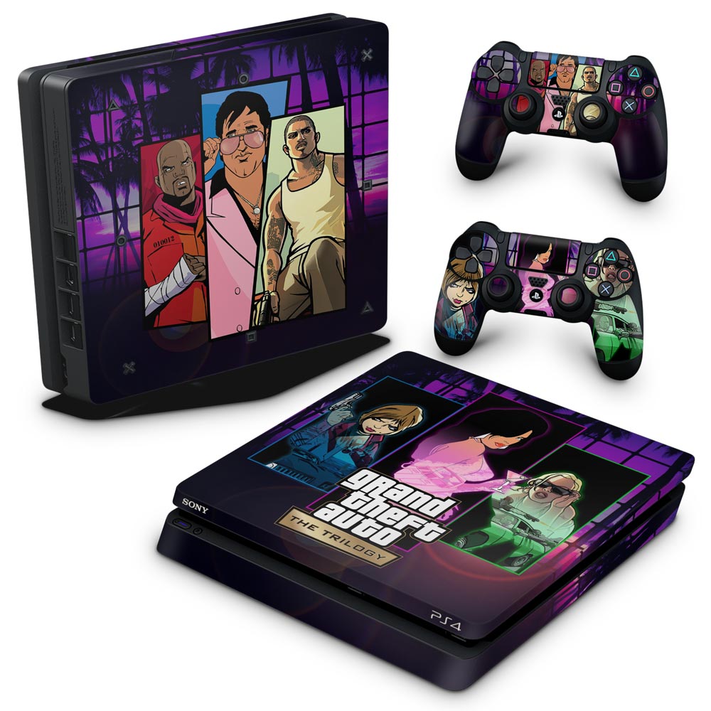 Skin Anti-Rage PS4 Slim - GTA The Trilogy