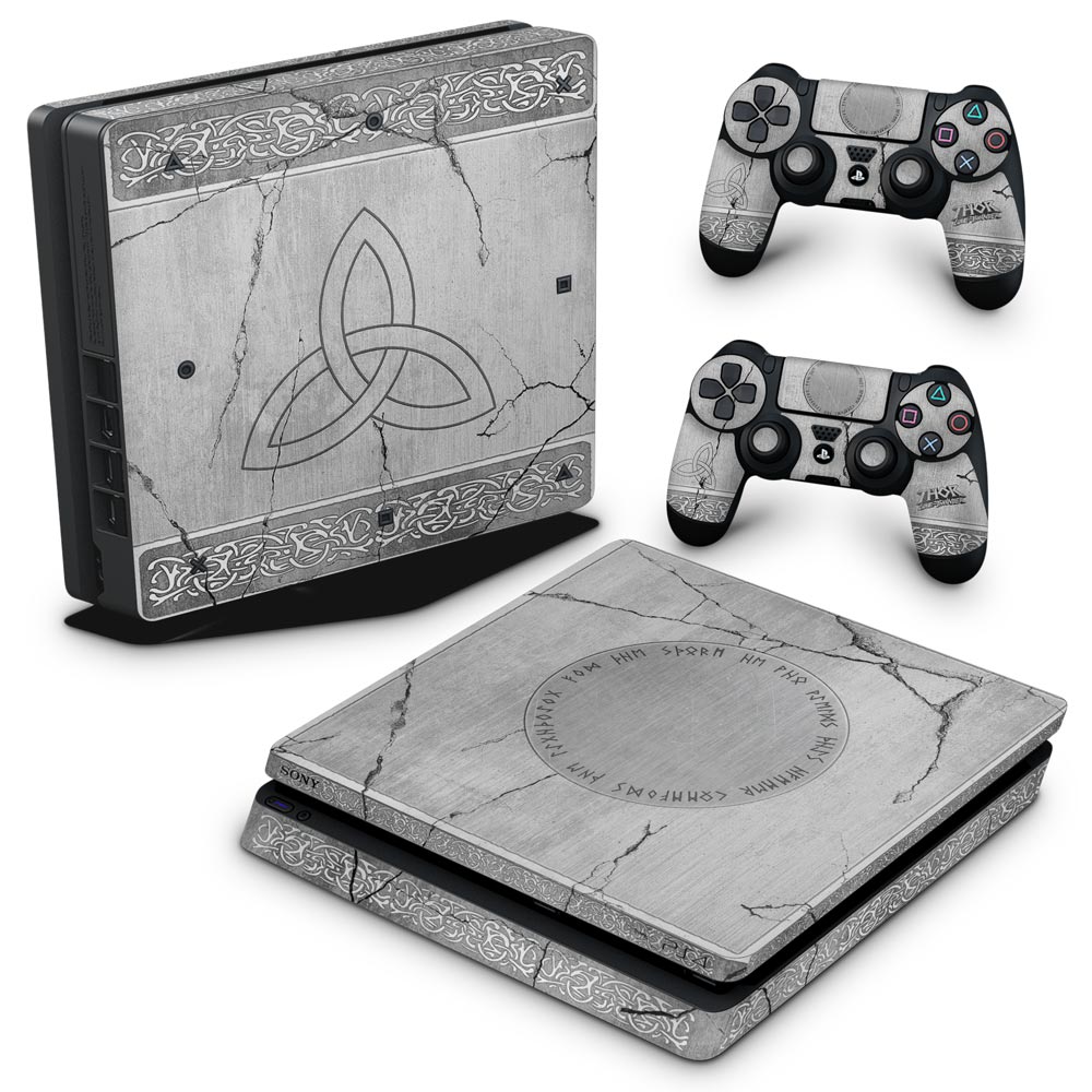Skin Anti-Rage PS4 Slim - Mjolnir Thor Amor e Trovão