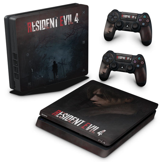 Skin Anti-Rage PS4 Slim - Resident Evil 4 Remake