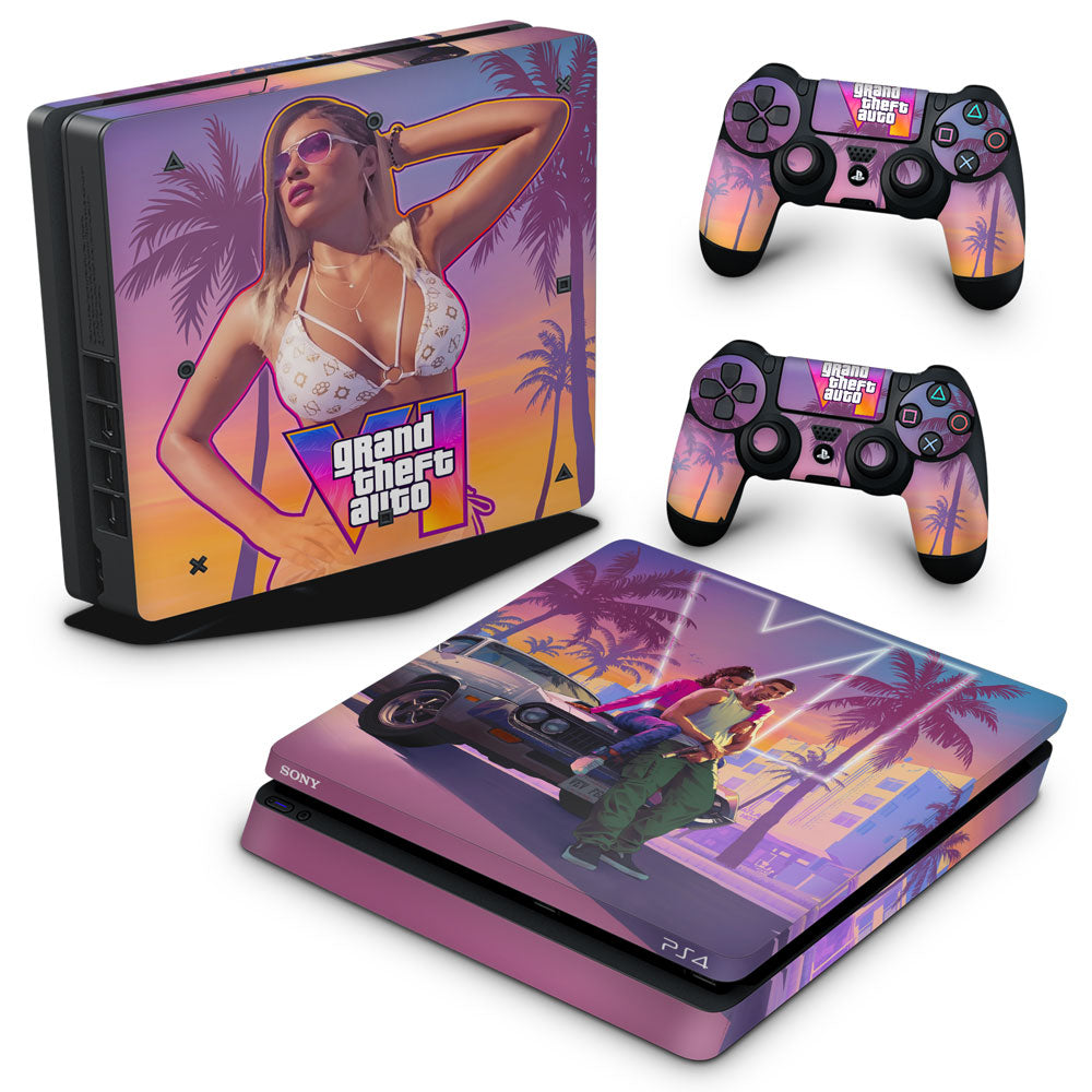Skin Anti-Rage PS4 Slim - GTA 6 VI