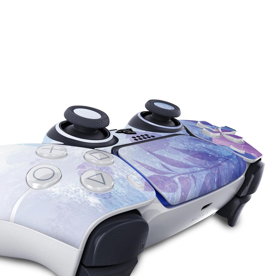 Skin Anti-Rage PS5 Controle - Folhas Lilás - Pop Arte Skins - foto 5