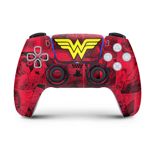 Skin Anti-Rage PS5 Controle - Mulher Maravilha Comics