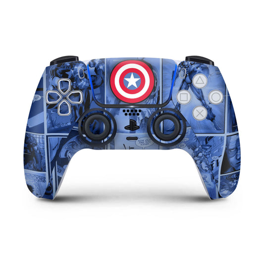 Skin Anti-Rage PS5 Controle - Capitão América Comics