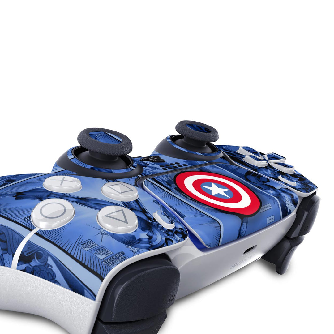 Skin Anti-Rage PS5 Controle - Capitão América Comics - Pop Arte Skins - foto 5
