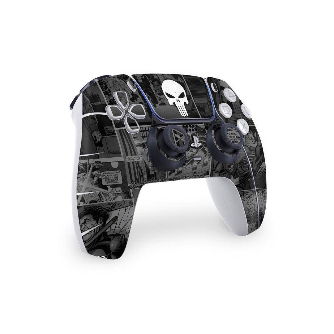 Skin Anti-Rage PS5 Controle - The Punisher Justiceiro Comics - Pop Arte Skins - foto 2