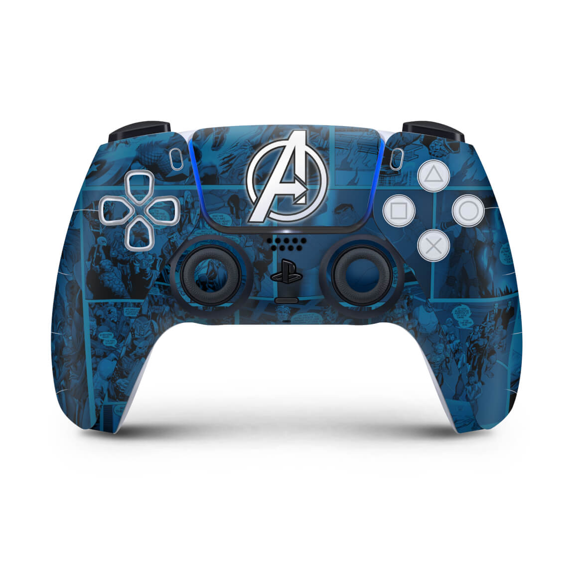 Skin Anti-Rage PS5 Controle - Avengers Vingadores Comics