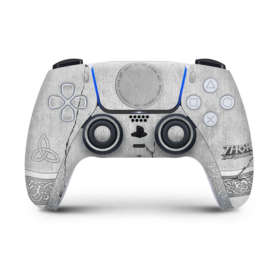 Skin Anti-Rage PS5 Controle - Mjolnir Thor Amor e Trovão