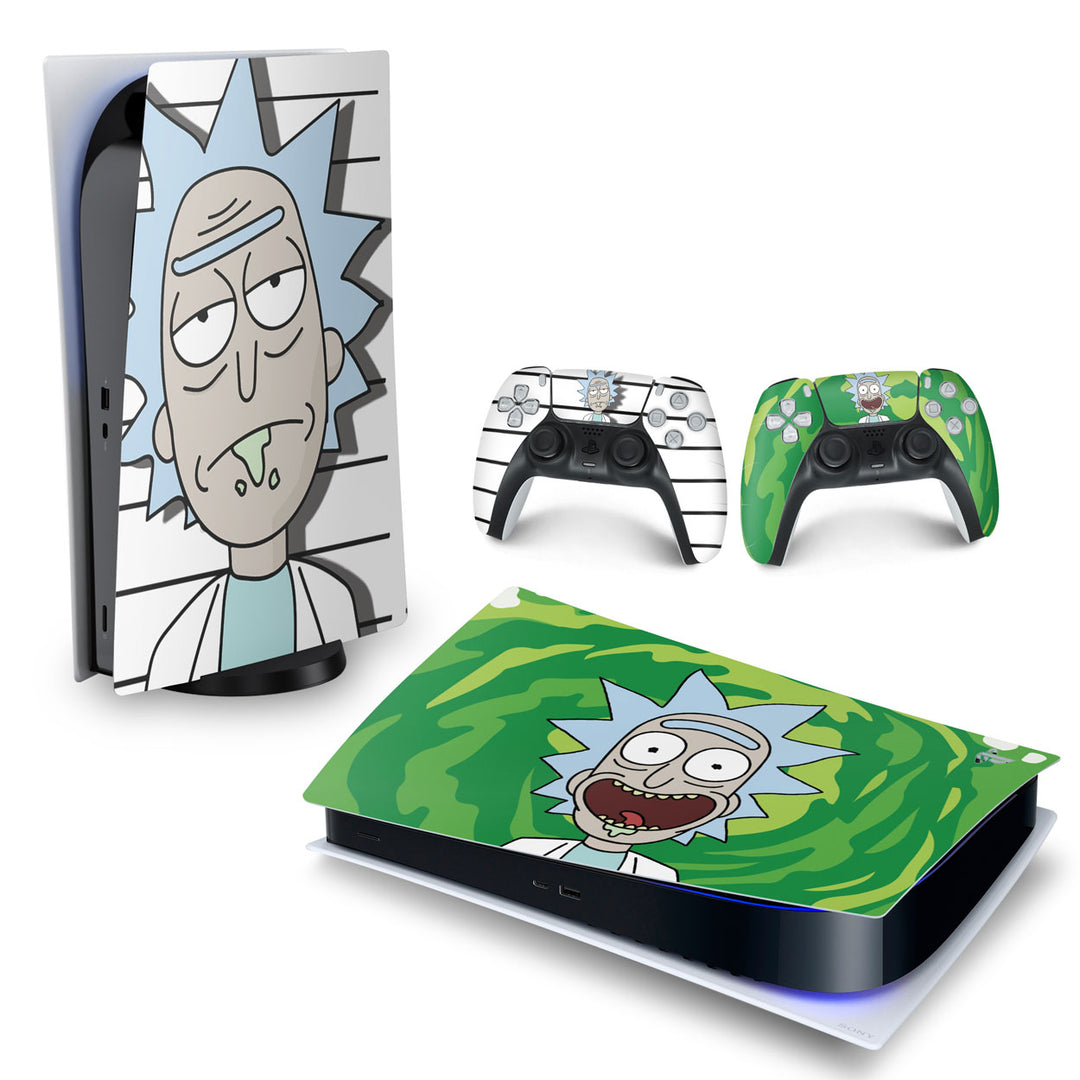 Skin Anti-Rage PS5 Fat Horizontal - Rick And Morty - Pop Arte Skins - foto 4