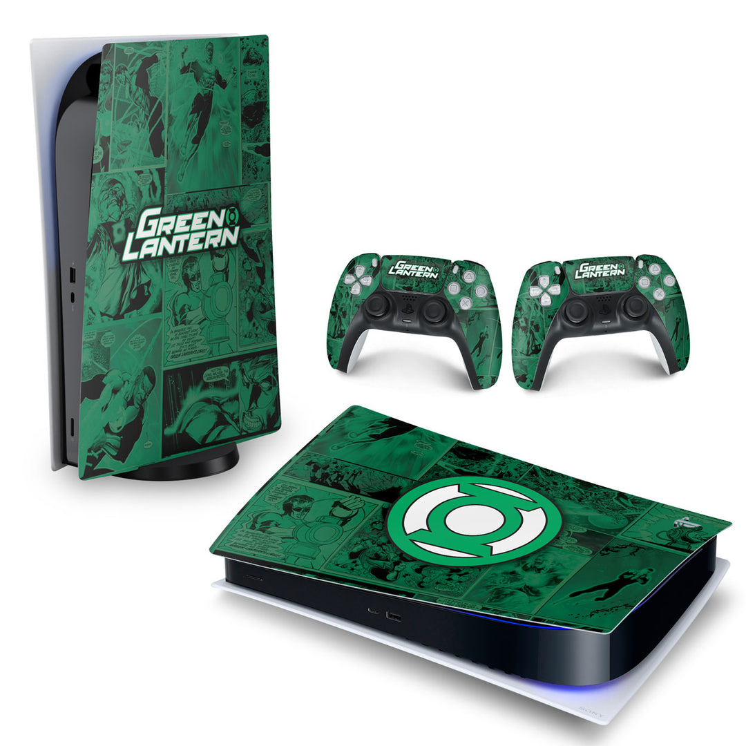 Skin Anti-Rage PS5 Fat Horizontal - Lanterna Verde Comics - Pop Arte Skins - foto 4