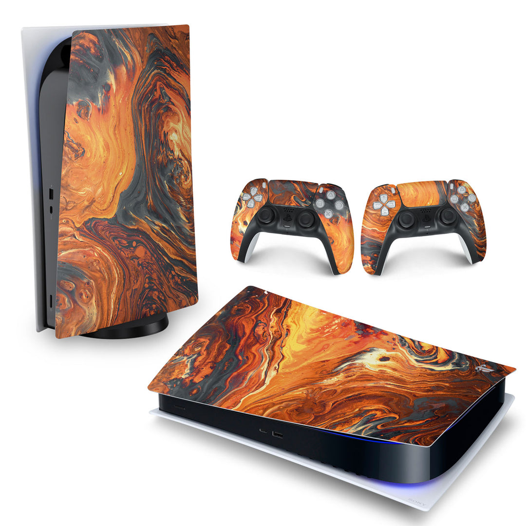 Skin Anti-Rage PS5 Fat Horizontal - Abstrato #95 - Pop Arte Skins - foto 4
