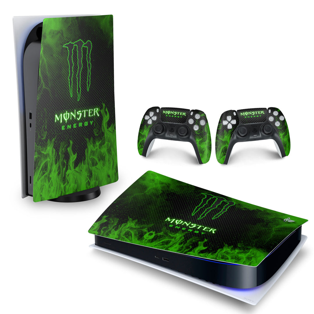Skin Anti-Rage PS5 Fat Horizontal - Monster Energy Drink - Pop Arte Skins - foto 4