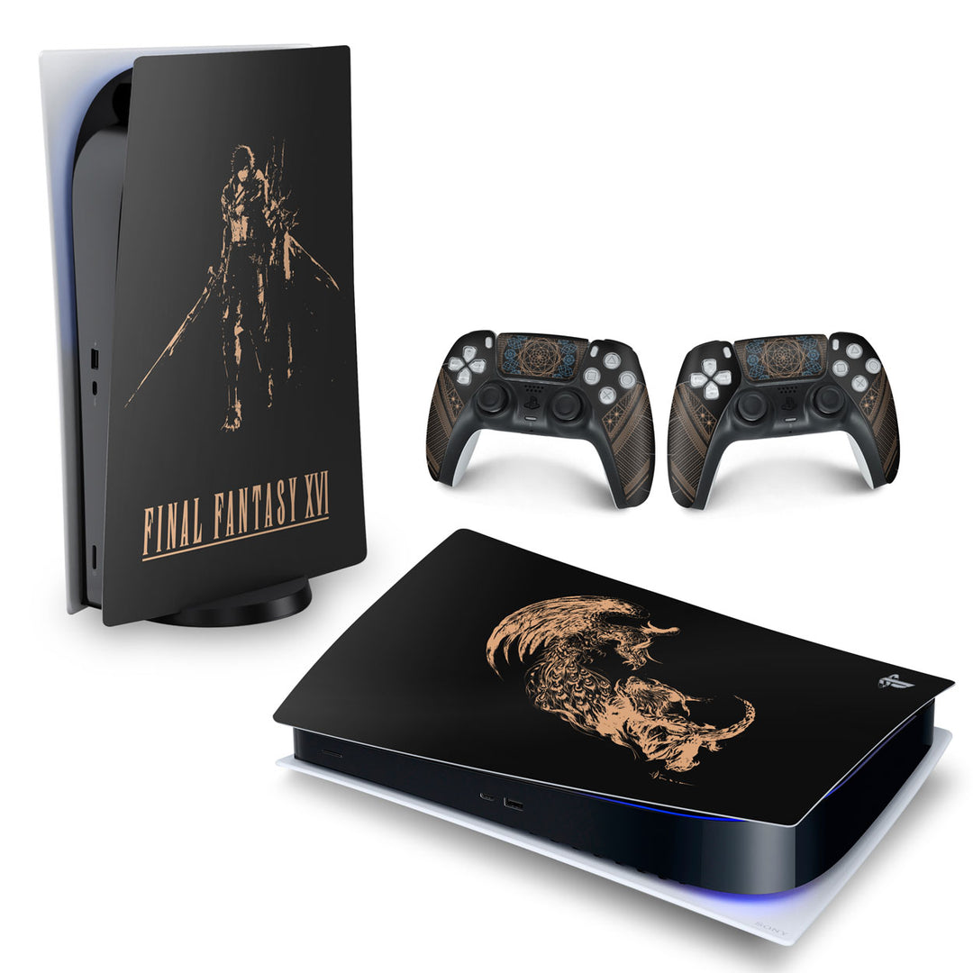 Skin Anti-Rage PS5 Fat Horizontal - Final Fantasy XVI Edition - Pop Arte Skins - foto 4