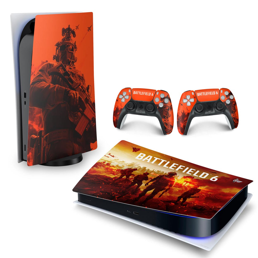 Skin Anti-Rage PS5 Fat Horizontal - Battlefield 6 - Pop Arte Skins - foto 4