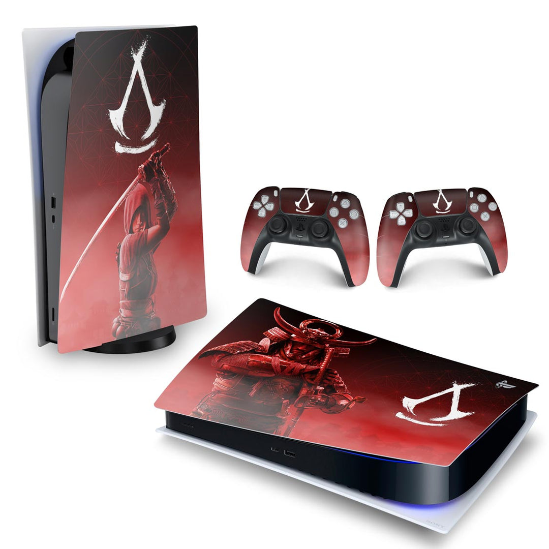 Skin Anti-Rage PS5 Fat Horizontal - Assassin's Creed Shadows - Pop Arte Skins - foto 4