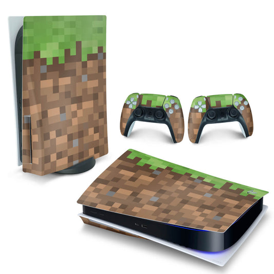 Skin Anti-Rage PS5 Fat Horizontal - Minecraft