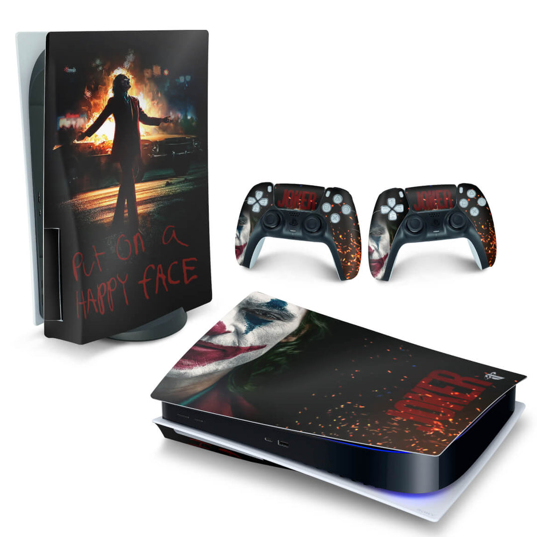Skin Anti-Rage PS5 Fat Horizontal - Joker Filme - Pop Arte Skins