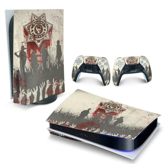 Skin Anti-Rage PS5 Fat Horizontal - The Walking Dead