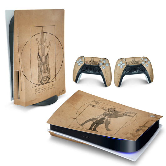 Skin Anti-Rage PS5 Fat Horizontal - Assassin’S Creed Vitruviano