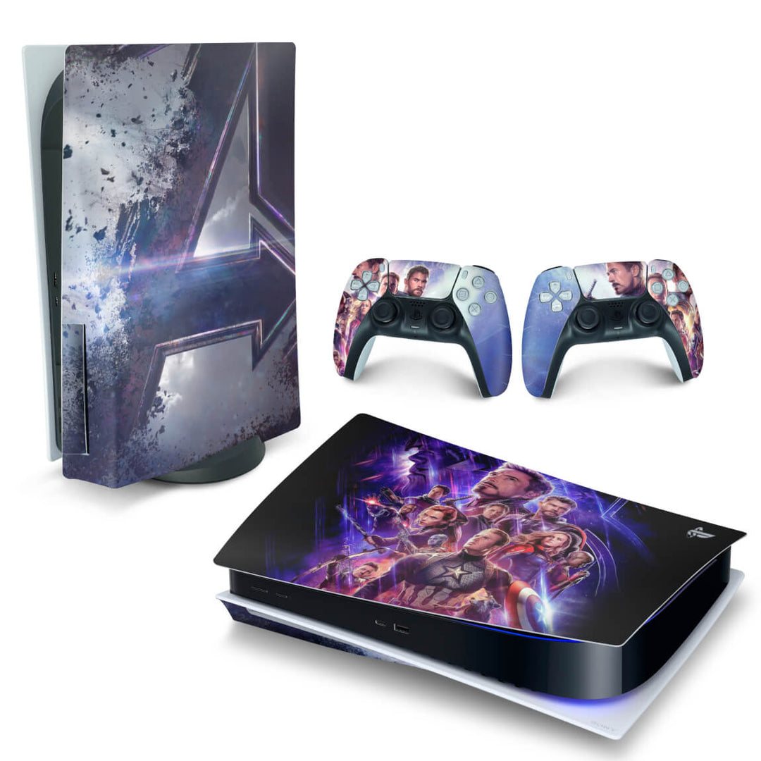Skin Anti-Rage PS5 Fat Horizontal - Vingadores Ultimato Endgame - Pop Arte Skins