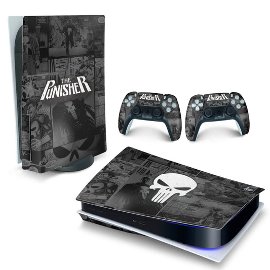 Skin Anti-Rage PS5 Fat Horizontal - The Punisher Justiceiro Comics