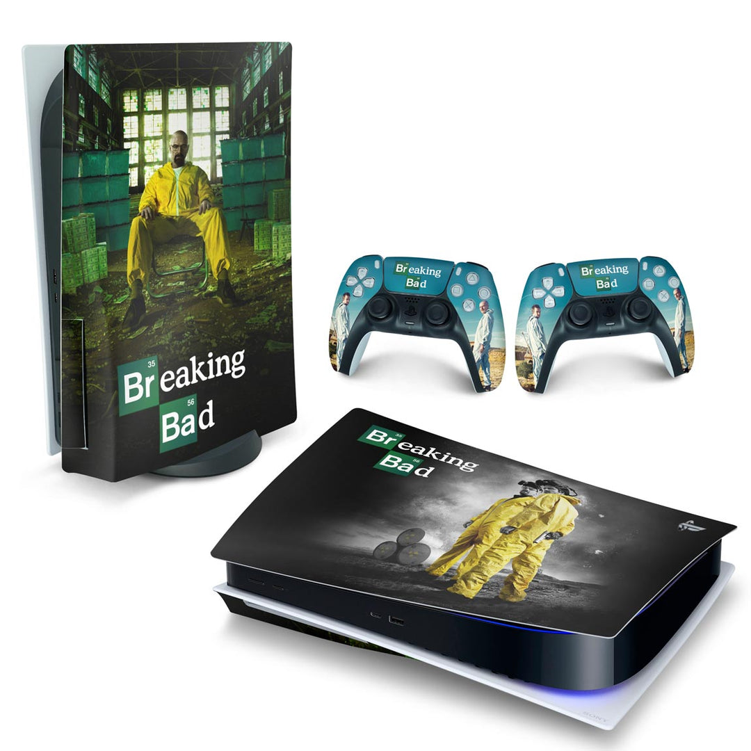 Skin Anti-Rage PS5 Fat Horizontal - Breaking Bad - Pop Arte Skins