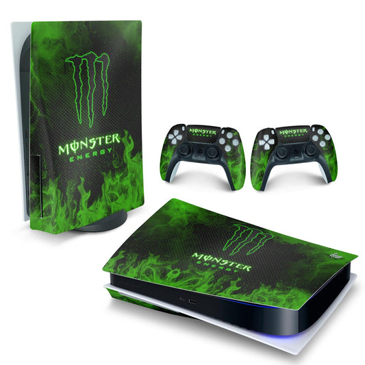 Skin Anti-Rage PS5 Fat Horizontal - Monster Energy Drink