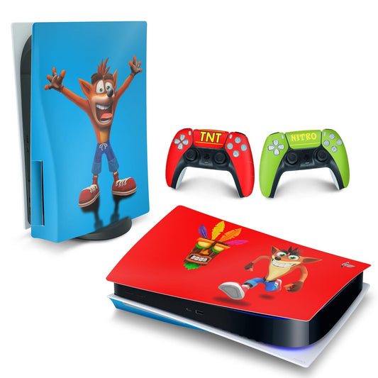 Skin Anti-Rage PS5 Fat Horizontal - Crash Bandicoot