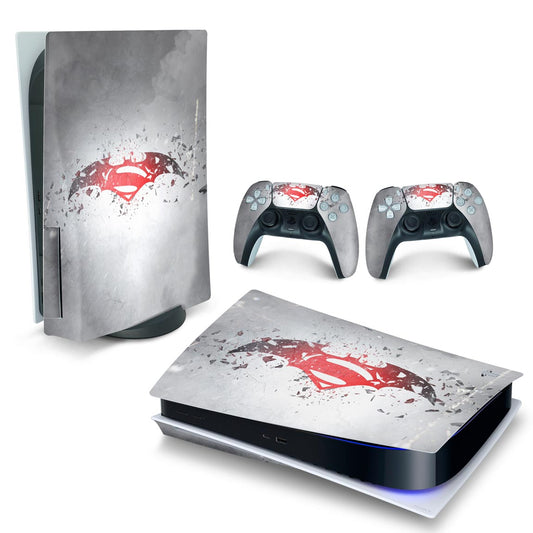 Skin Anti-Rage PS5 Fat Horizontal - Batman Vs Superman Logo