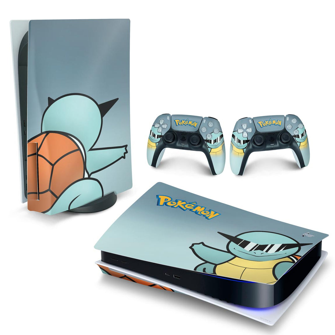 Skin Anti-Rage PS5 Fat Horizontal - Pokemon Squirtle - Pop Arte Skins
