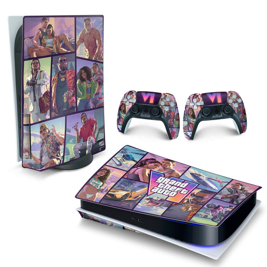 Skin Anti-Rage PS5 Fat Horizontal - Modelo 205