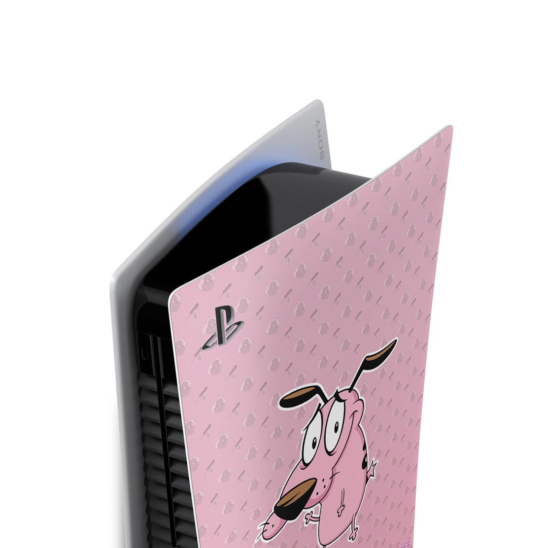 Skin Anti-Rage PS5 Fat Vertical - Coragem: O Cão Covarde - Pop Arte Skins - foto 3