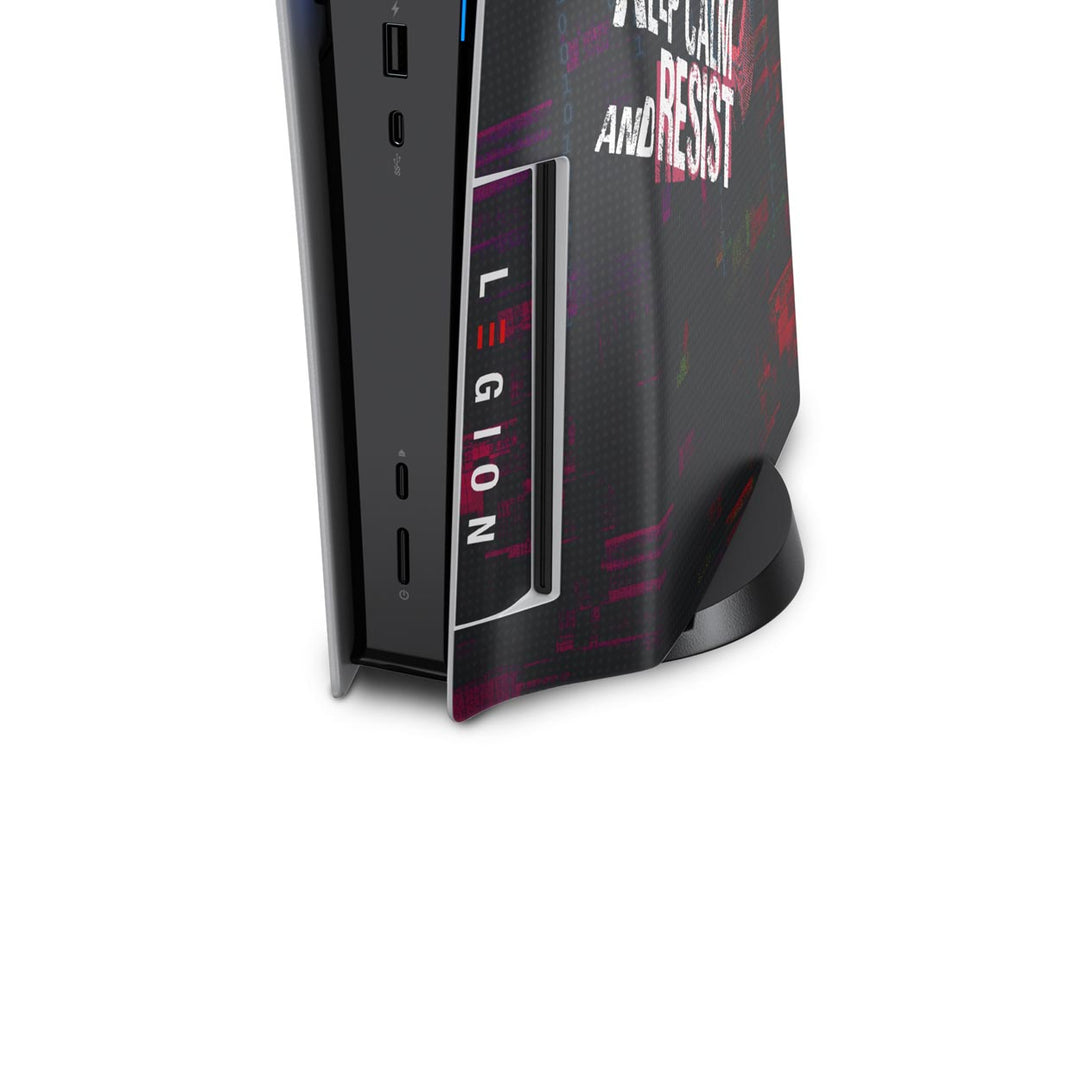 Skin Anti-Rage PS5 Fat Vertical - Watch Dogs Legion - Pop Arte Skins - foto 6
