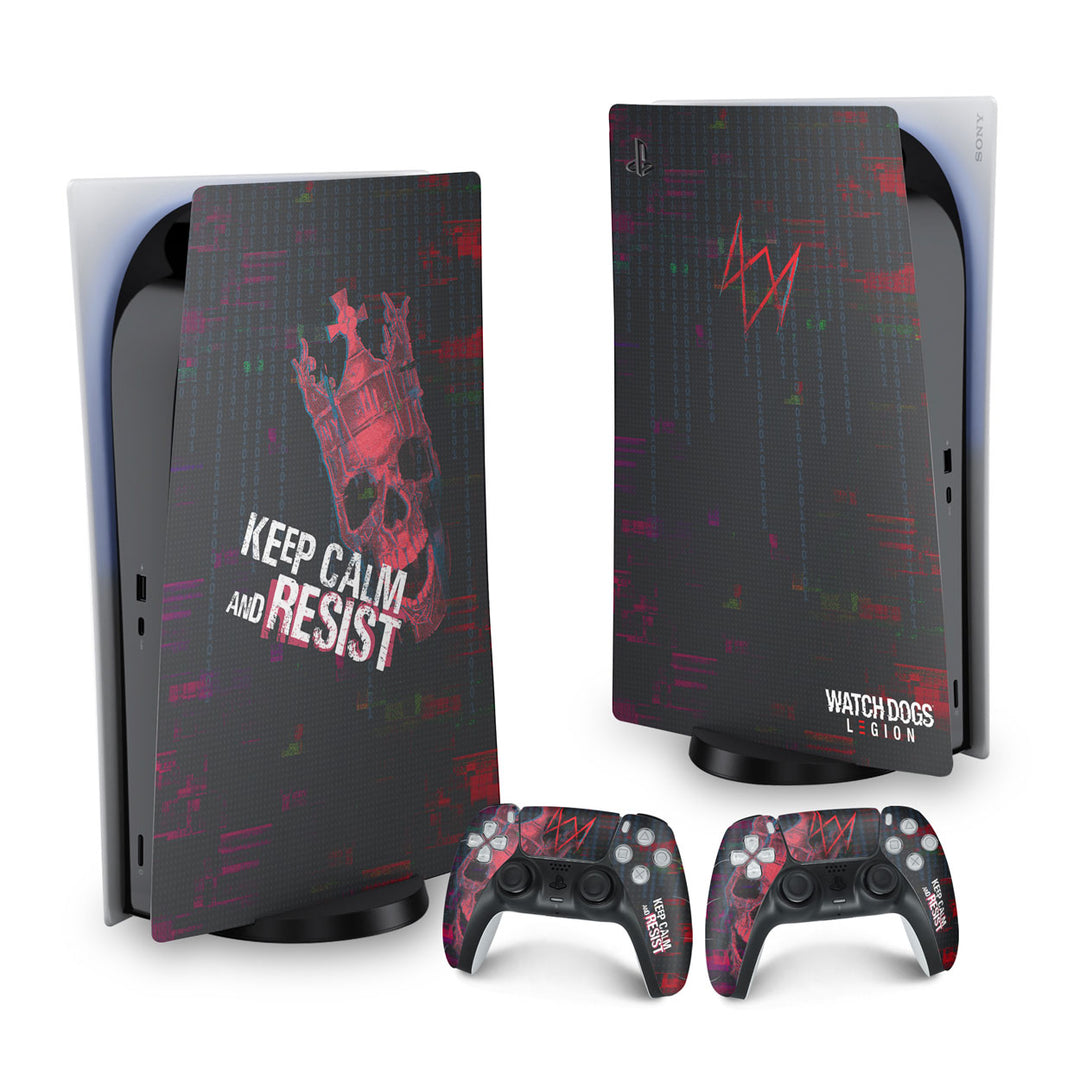 Skin Anti-Rage PS5 Fat Vertical - Watch Dogs Legion - Pop Arte Skins - foto 9