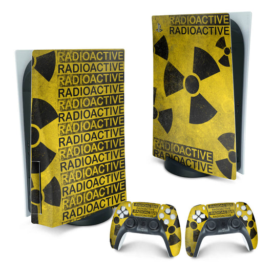 Skin Anti-Rage PS5 Fat Vertical - Radioativo