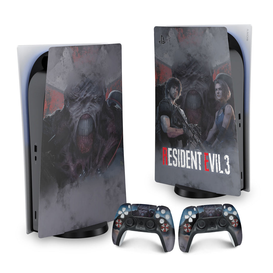 Skin Anti-Rage PS5 Fat Vertical - Resident Evil 3 Remake - Pop Arte Skins - foto 9