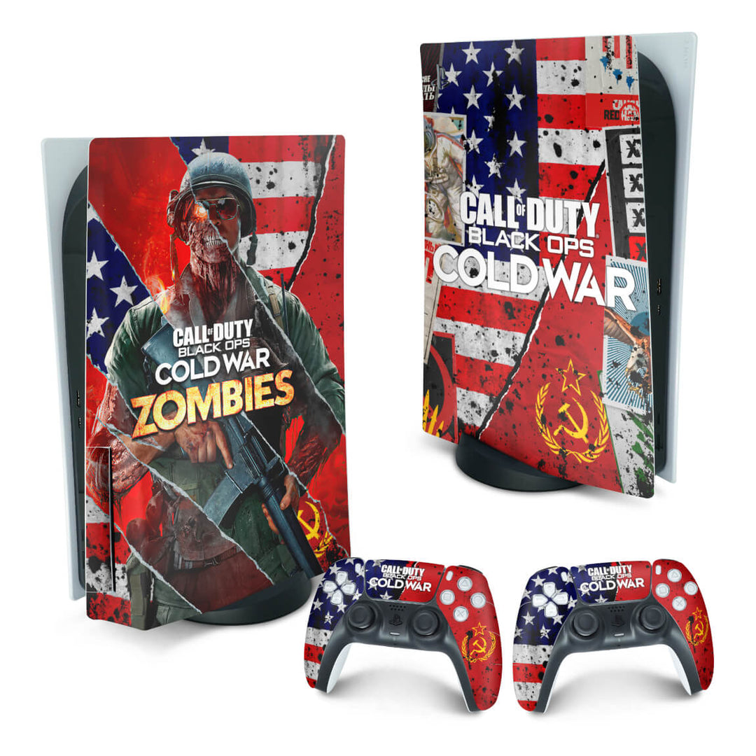 Skin Anti-Rage PS5 Fat Vertical - Call Of Duty Cold War - Pop Arte Skins