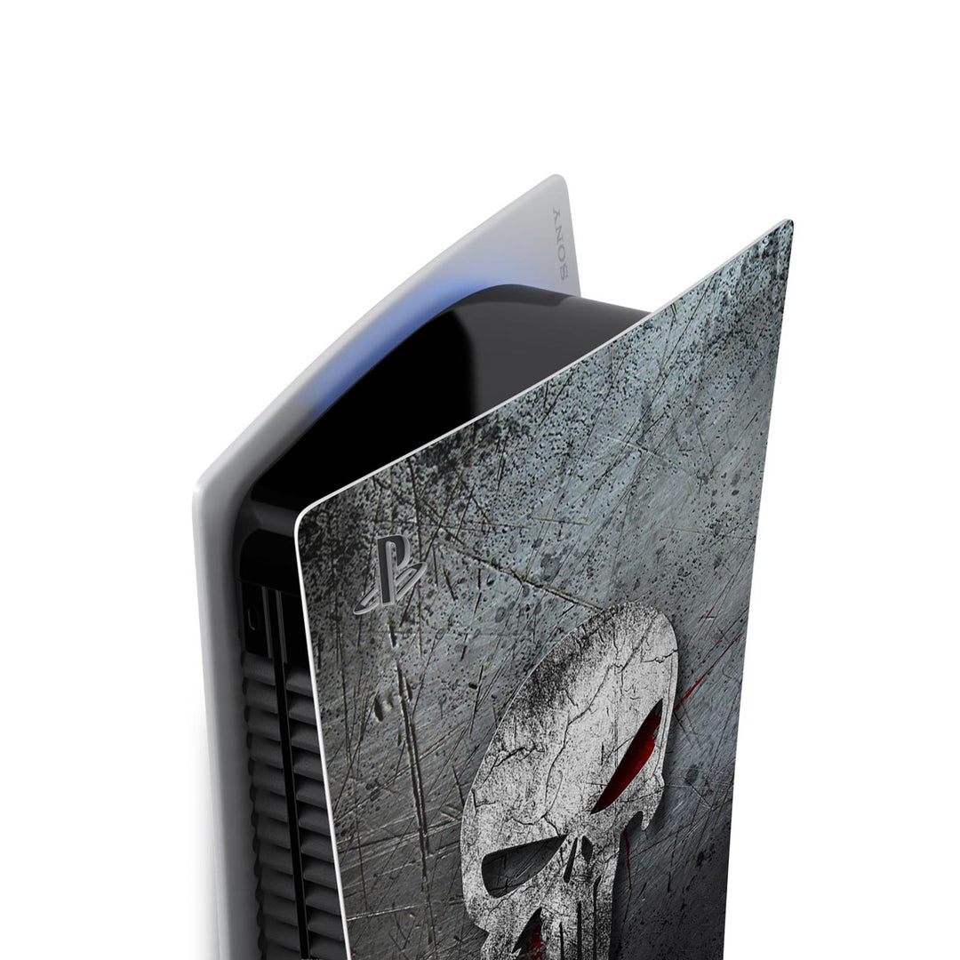 Skin Anti-Rage PS5 Fat Vertical - The Punisher Justiceiro - Pop Arte Skins - foto 3
