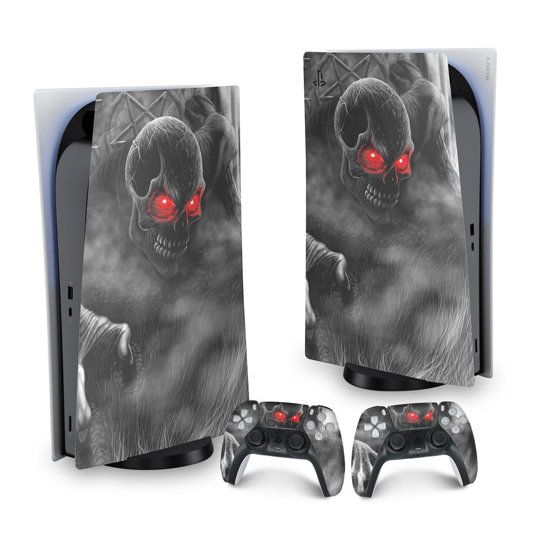 Skin Anti-Rage PS5 Fat Vertical - Caveira Skull - Pop Arte Skins - foto 9