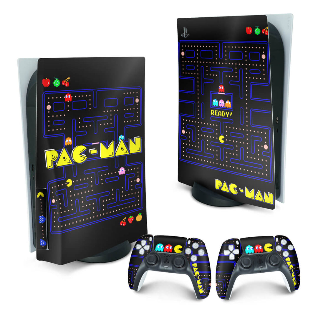 Skin Anti-Rage PS5 Fat Vertical - Pac Man - Pop Arte Skins