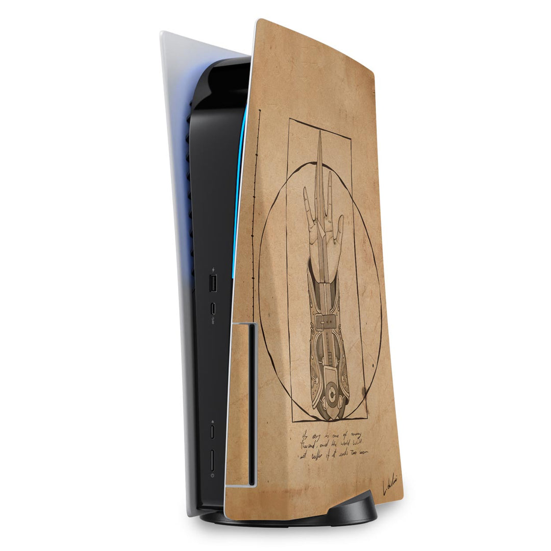 Skin Anti-Rage PS5 Fat Vertical - Assassin’S Creed Vitruviano - Pop Arte Skins - foto 5