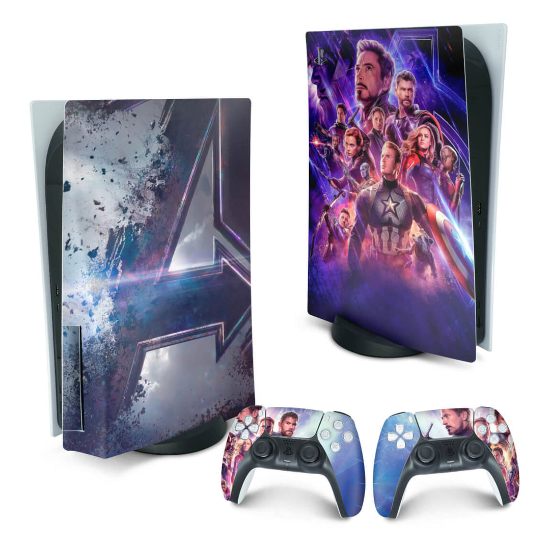 Skin Anti-Rage PS5 Fat Vertical - Vingadores Ultimato Endgame - Pop Arte Skins