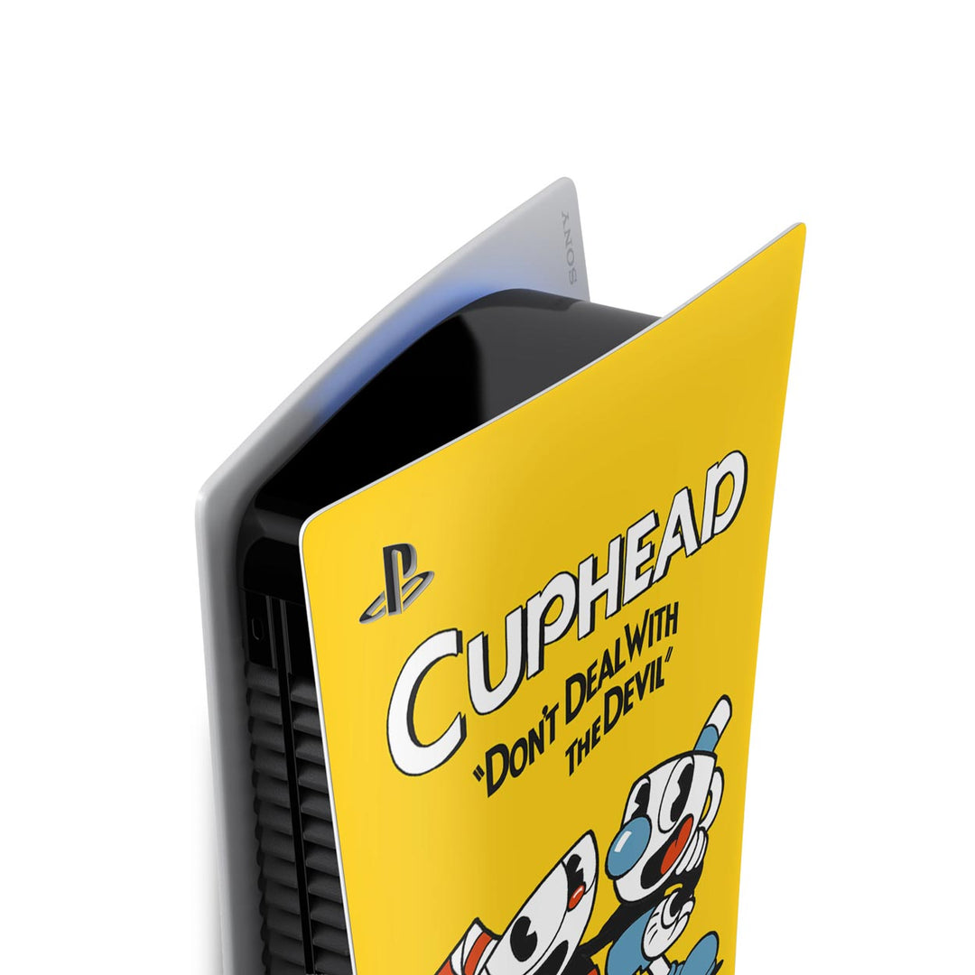 Skin Anti-Rage PS5 Fat Vertical - Cuphead - Pop Arte Skins - foto 3