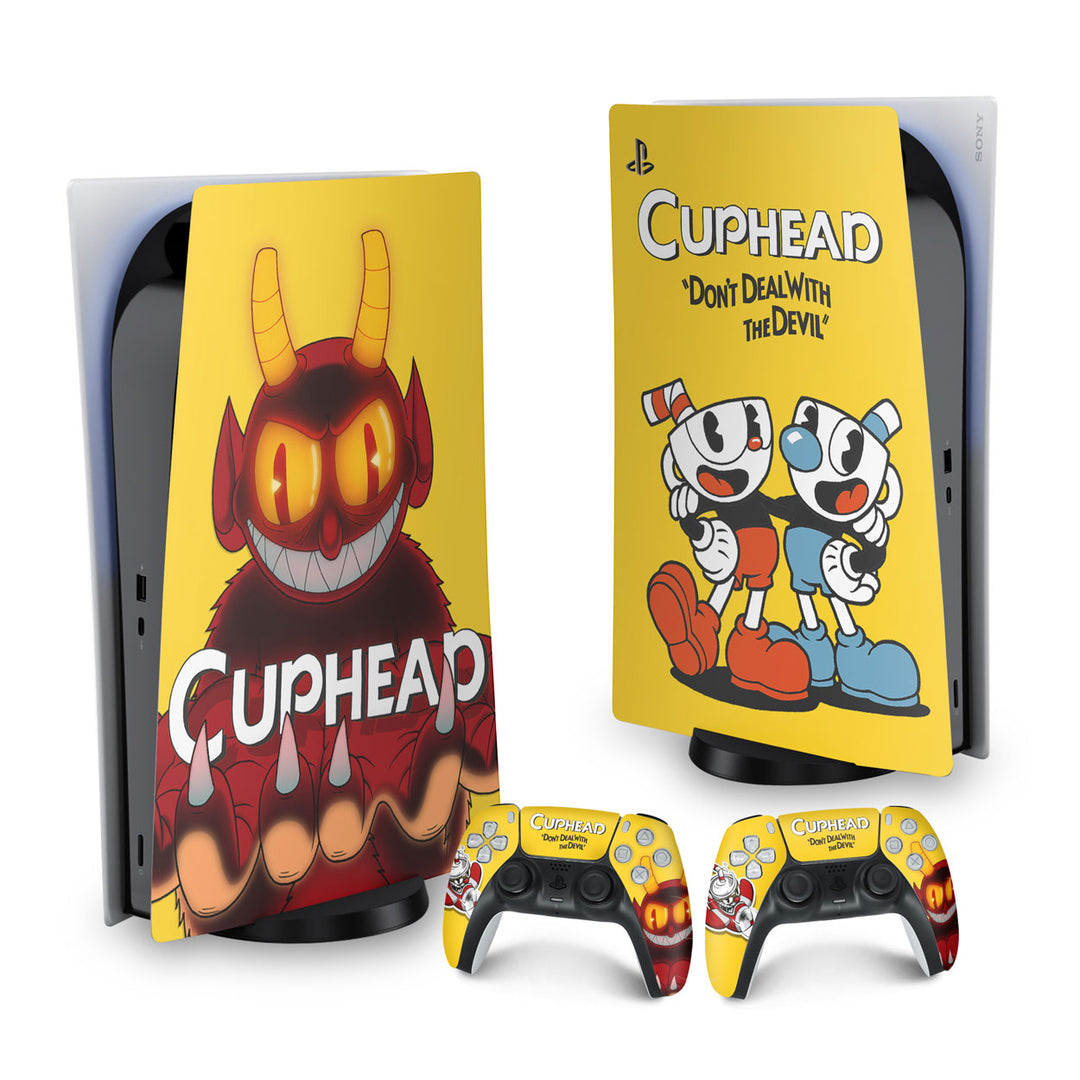 Skin Anti-Rage PS5 Fat Vertical - Cuphead - Pop Arte Skins - foto 9