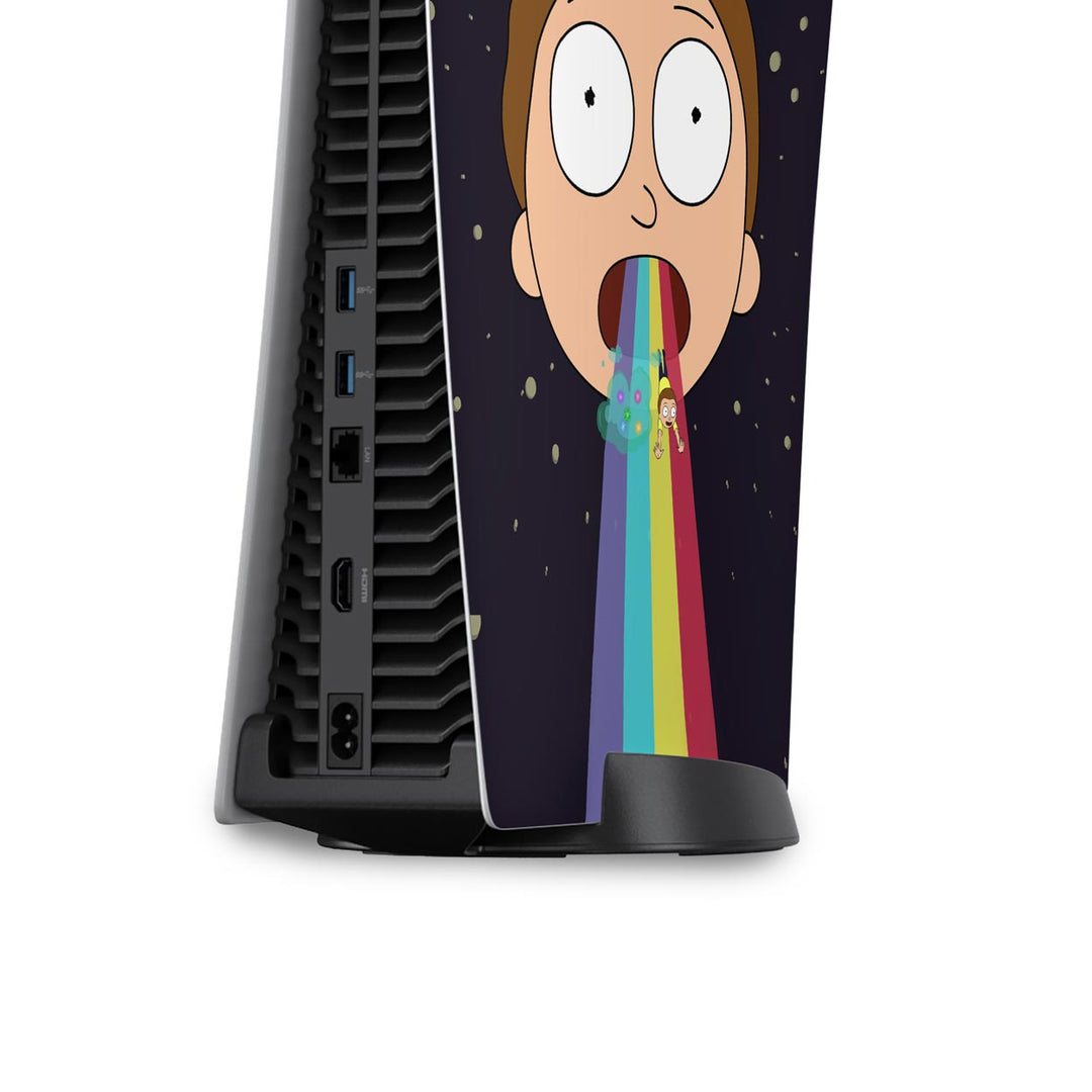 Skin Anti-Rage PS5 Fat Vertical - Morty Rick And Morty - Pop Arte Skins - foto 4
