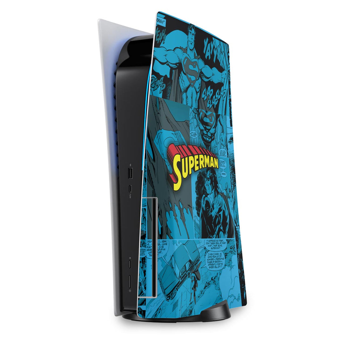 Skin Anti-Rage PS5 Fat Vertical - Superman Comics - Pop Arte Skins - foto 5