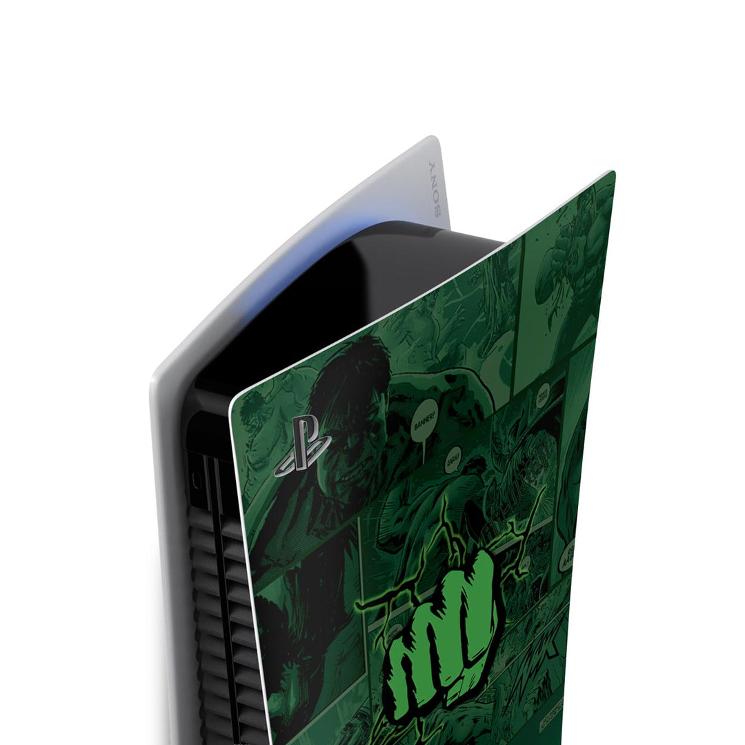 Skin Anti-Rage PS5 Fat Vertical - Hulk Comics - Pop Arte Skins - foto 3