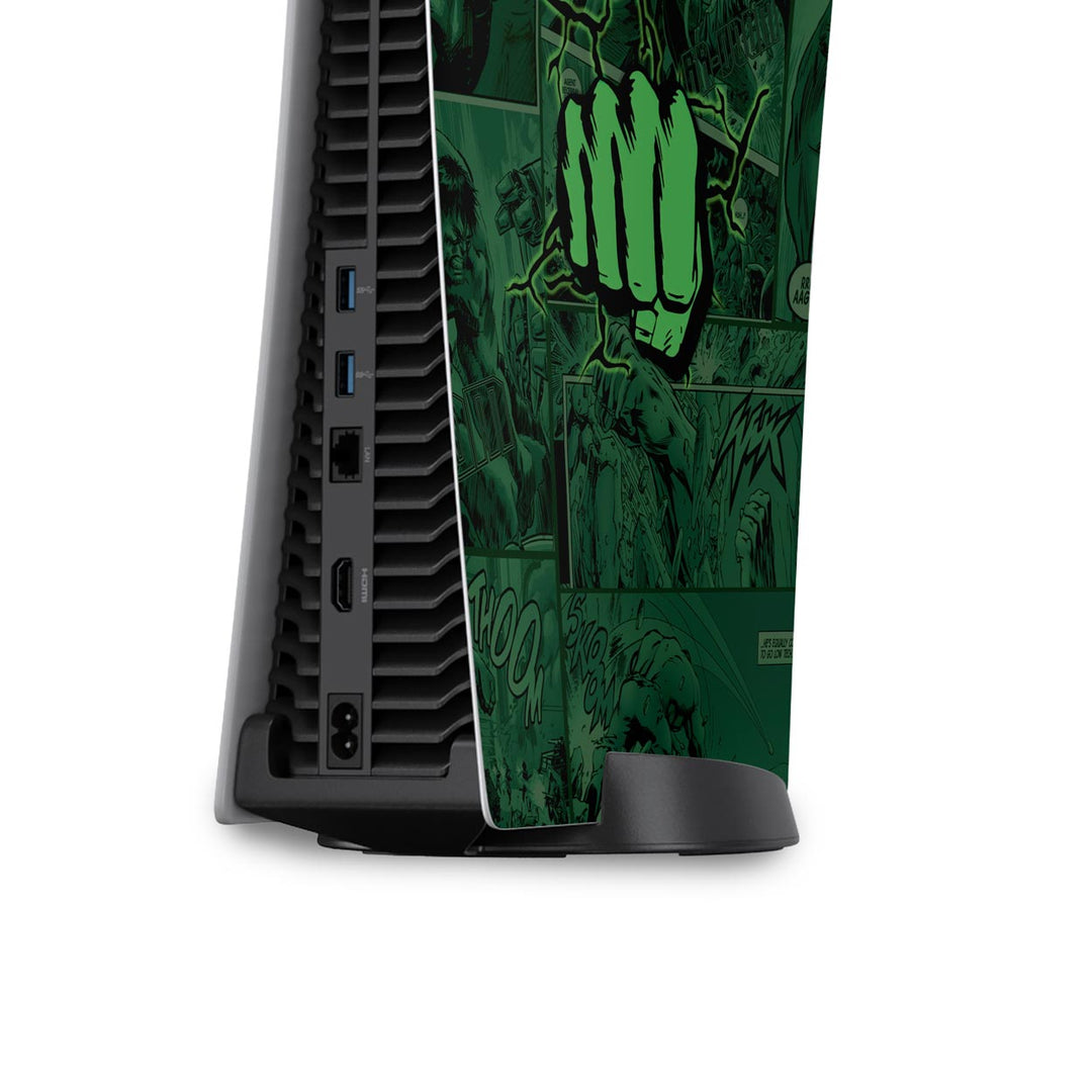 Skin Anti-Rage PS5 Fat Vertical - Hulk Comics - Pop Arte Skins - foto 4