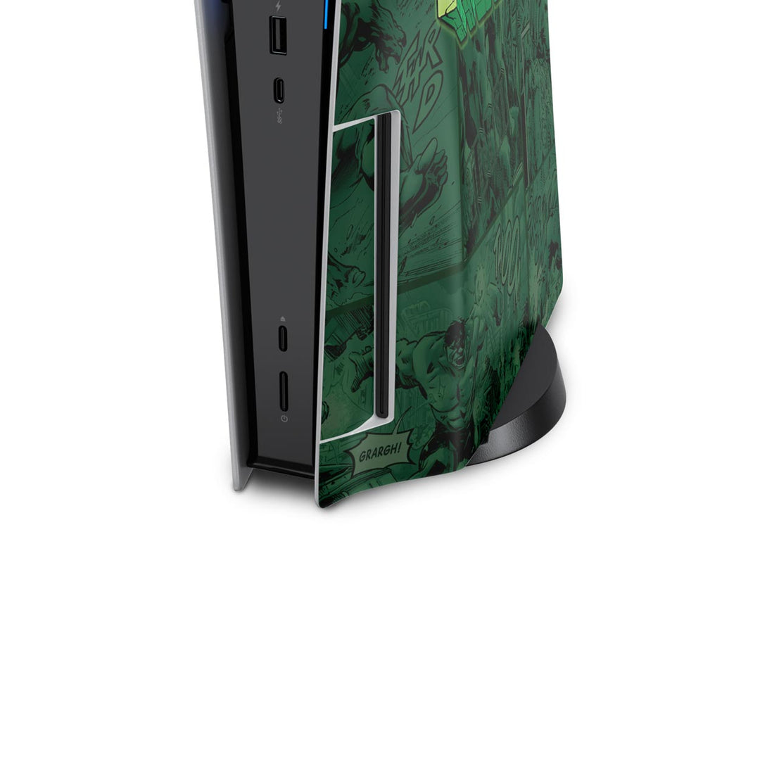 Skin Anti-Rage PS5 Fat Vertical - Hulk Comics - Pop Arte Skins - foto 6